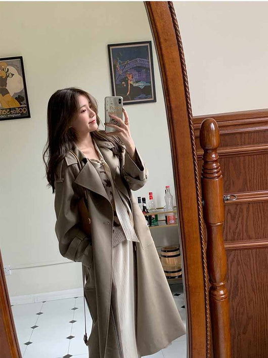 Gabardina Elegante y Minimalista para Mujer - Largo Medio - Image 2