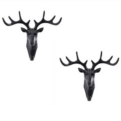 Perchero Decorativo Cabeza de Ciervo con Astas - Organizador de Pared para Ropa, Sombreros y Accesorios - Image 9