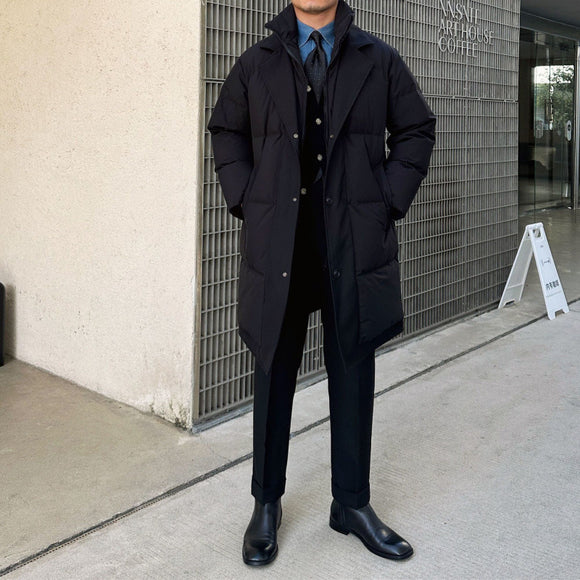 Chaqueta Acolchada Retro Estilo Dos Piezas para Hombre