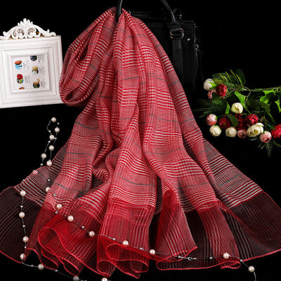 Bufanda de Cachemira Cuadros Británica Doble Faz para Mujer 200x70cm - Image 49