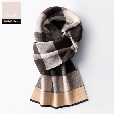 Bufanda Cuadros para Hombre Reversible - Abrigo Invierno Doble Cara - Image 11