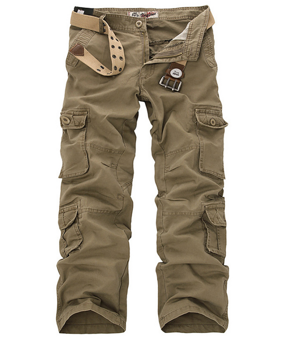 Pantalones de Trabajo Multibolsillos XL - Casuales Cómodos para Hombre