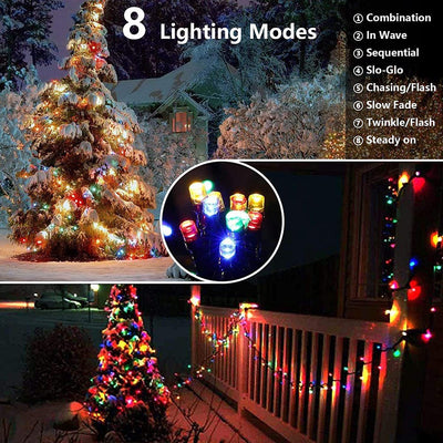 Luces Navideñas LED Solares Impermeables para Exterior - Image 17