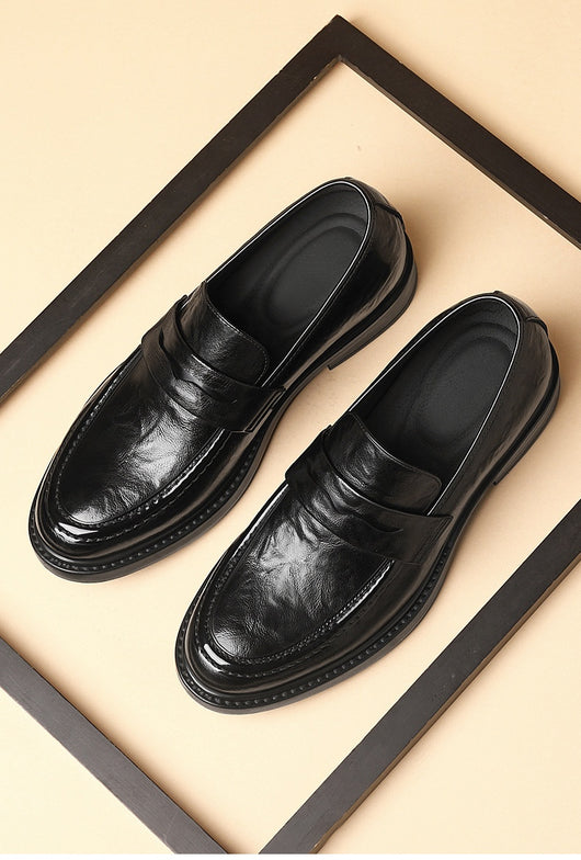 Zapatos de Cuero Slip-On Elevados para Negocios Casuales - Image 20