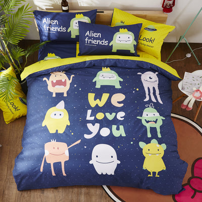 Ropa de Cama Infantil de Algodón con Diseños Animados - Image 50