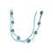 Collar Camiseta Cadena Flor Cristal Brillante