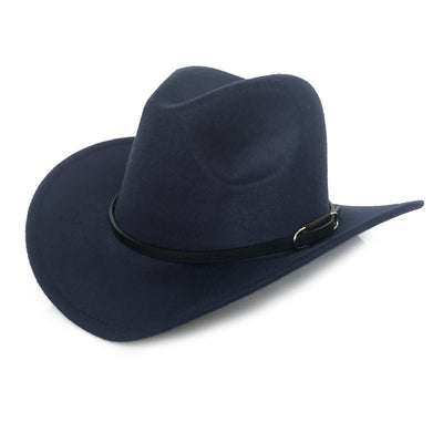 Sombrero Vaquero Vintage de Lana para Otoño e Invierno - Image 7
