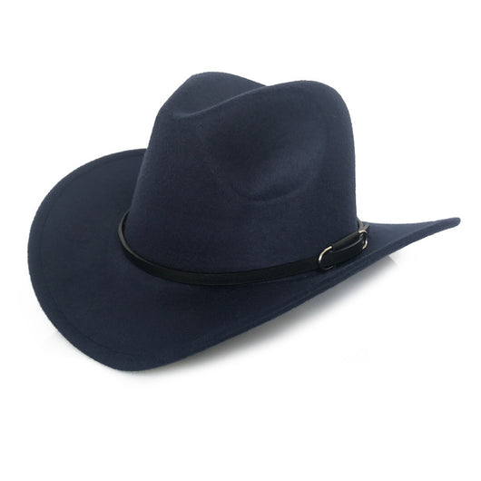 Sombrero Vaquero Vintage de Lana para Otoño e Invierno - Image 7
