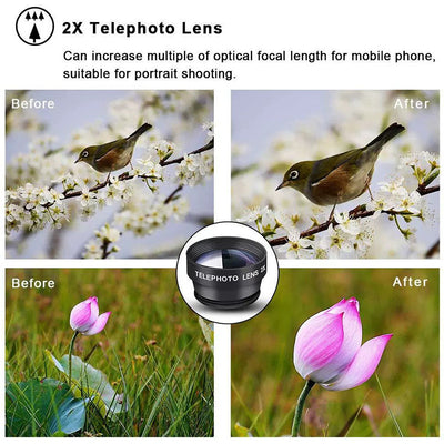 Kit de 10 Lentes Gran Angular Macro Ojo de Pez para Smartphone - Image 8