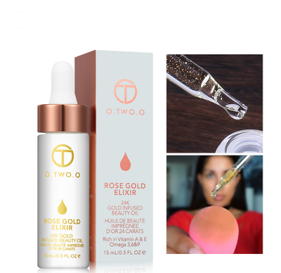 Aceite Facial de Oro Rosa 24k - Elixir Antienvejecimiento con Efecto Primer - Image 8