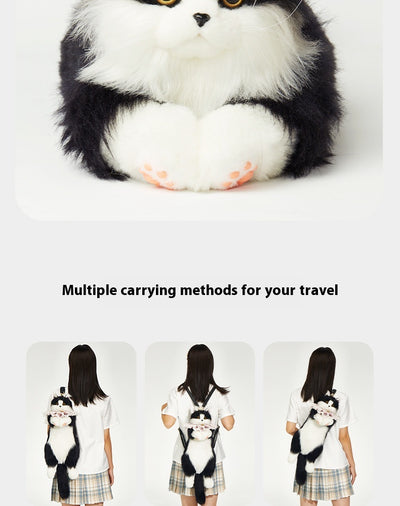 Bolsa Peluche Gato Lechero Adorable - Juguete Suave - Image 9