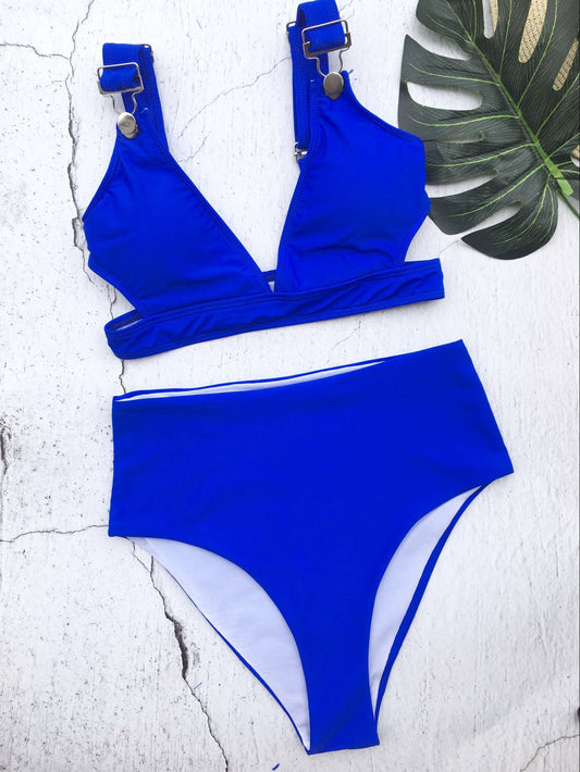 Bikini Sexy de Color Sólido para Mujer - Image 2