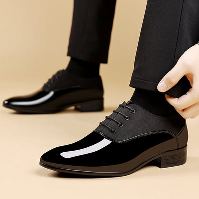 Zapatos Casuales para Hombre con Suela Suave y Acabado Brillante - Image 9