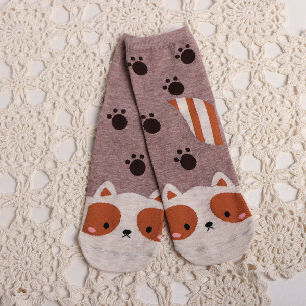 Calcetines Estampados Animales Divertidos para Mujer