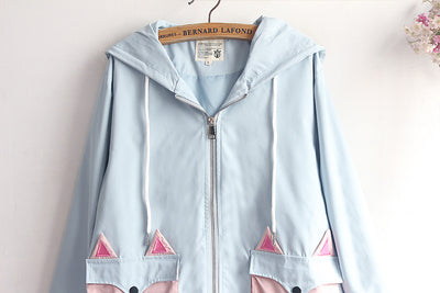 Cardigan Soft Girl Unisex con Capucha de Orejas - Image 27