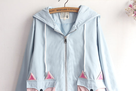 Cardigan Soft Girl Unisex con Capucha de Orejas - Image 27