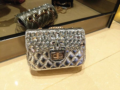 Bolso Clutch Diamond con Pedrería - Cartera de Mano y Crossbody - Image 7