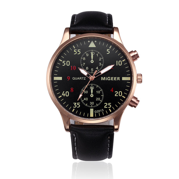 Reloj Retro Hombre Correa Cuero PU Diseño Casual Analógico Cuarzo - Image 11