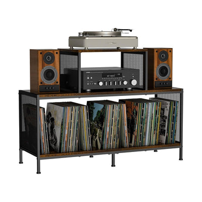 Mueble Tocadiscos Dual con Almacenamiento para Vinilos - Image 5