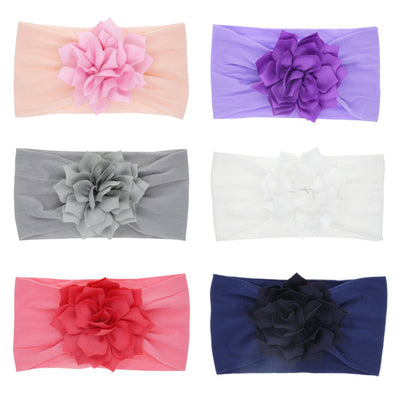 Diadema Elástica Infantil Flor Loto de Nylon - Image 9