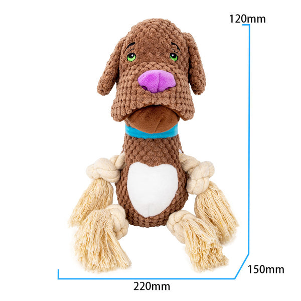 Juguete Interactivo para Perros con Sonido y Papel Crujiente - Resistente a Mordidas
