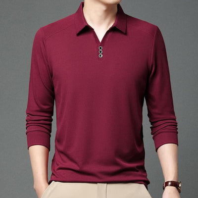 Polera con Textura Vertical y Acceso de Botones de Control