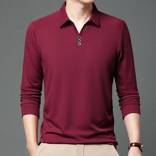 Polera con Textura Vertical y Acceso de Botones de Control
