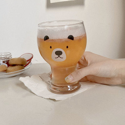 Vaso de Vidrio Infantil con Diseño de Osito para Bebidas Frías - Image 4