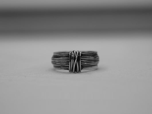 Anillo Vintage Tejido a Mano con Alambre Pulido para Hombre - Image 13