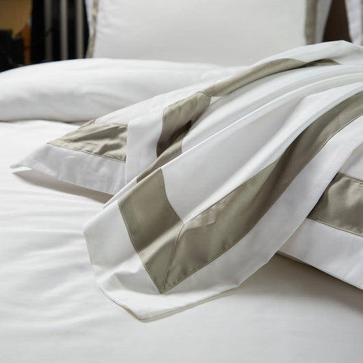 Juego de Cama de Algodón Puro Satén Blanco Lujo Hotel 4 Piezas - Image 3