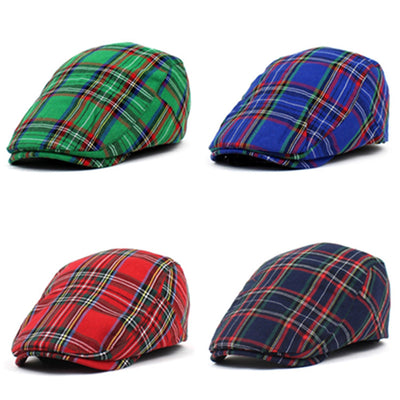 Gorra Pintor de Cuadros con Contraste a Cuadros para Mujer - Image 16