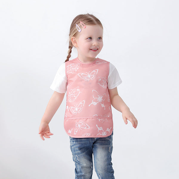 Babero Reversible Impermeable con Protección Frontal para Bebés