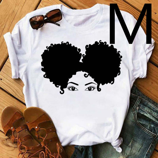Camiseta Estampada Mujer African Black Girl - Manga Corta - Image 19