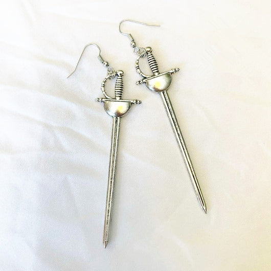 Aretes Góticos de Bronce con Diseño de Espada - Accesorios de Moda Alternativa - Image 14