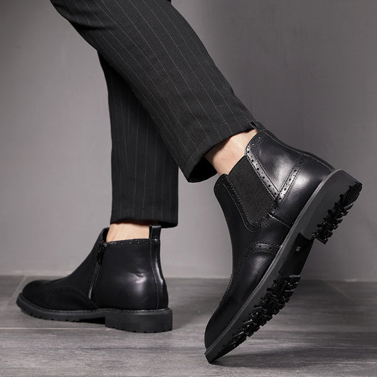 Botas de Cuero con Cierre Británicas Punta Afilada - Image 2