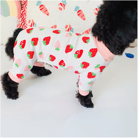 Suéter de Algodón Puro para Gatos con Diseño de Fresa - Image 11