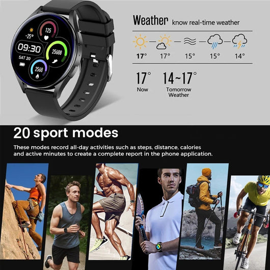 Reloj Inteligente Deportivo para Mujer con Monitor de Frecuencia Cardíaca y Llamadas Bluetooth - Image 4