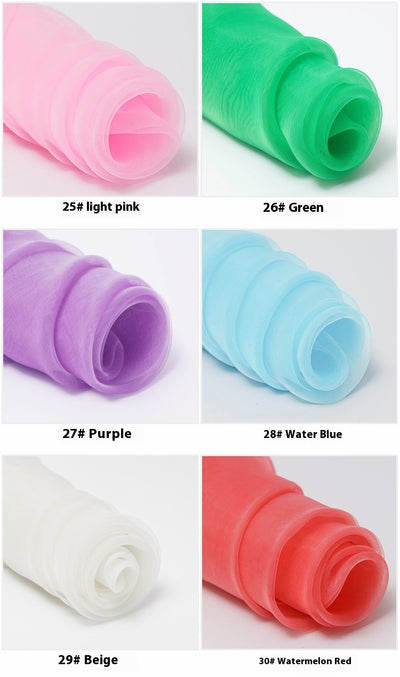 Tela de Organza de Malla Fina para Vestidos de Novia - Image 48