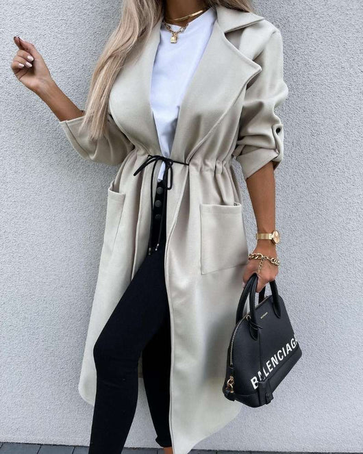 Chaqueta de Invierno con Cuello Vuelto y Botones - Image 5