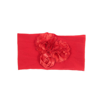 Diadema para Bebé con Flor de Satén y Malla - Image 2
