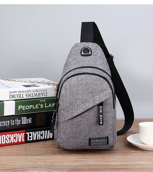 Bolsa Mensajera Estilo Coreano para Hombre - Tela Oxford Casual - Image 9
