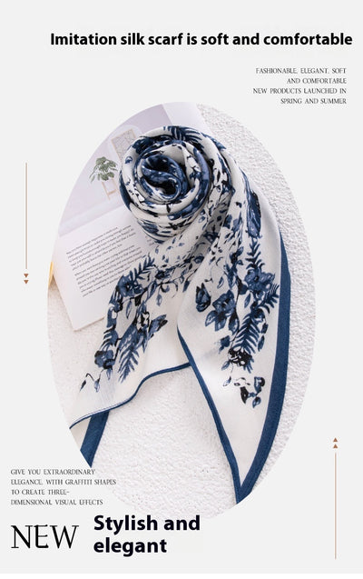 Pañuelo Versátil de Poliéster con Estampado Vintage - Image 14