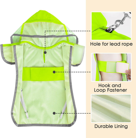 Impermeable para Perros Pequeños con Capucha Transparente - Image 20