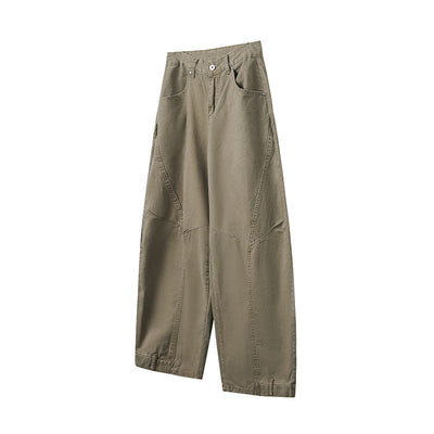 Pantalones Khaki Premium Deconstrucción Retro Pierna Ancha para Hombre - Image 6