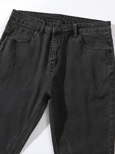 Jeans Skinny Elásticos de Corte Moderno para Hombre - Image 10