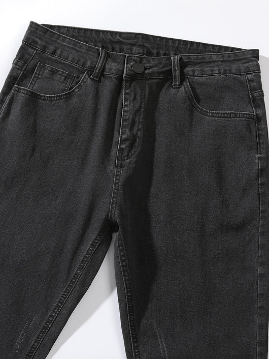 Jeans Skinny Elásticos de Corte Moderno para Hombre - Image 10