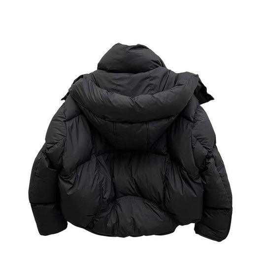 Chaqueta Acolchada Suelta con Capucha para Mujer - Image 3