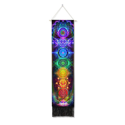 Tapiz Bohemio Chakras con Borlas - Decoración Mística para tu Hogar - Image 4