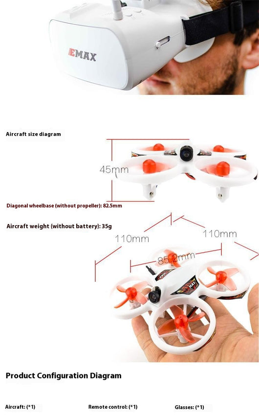 Dron FPV Racing RTF para Principiantes - Conjunto Completo con Motor Hueco - Image 10