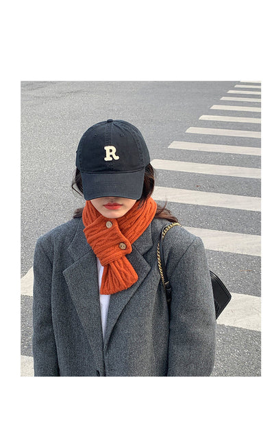 Pañuelo Liso Pequeño para Mujer - Estilo Coreano Otoño Invierno - Image 17